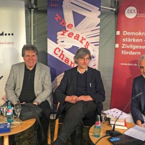 Literaturhaus Leipzig mit Dr. Manfred Sapper (Chefred. Fachorgan "Osteuropa") & Christian Neef (langjähriger Spiegel-Korrespondent Moskau)